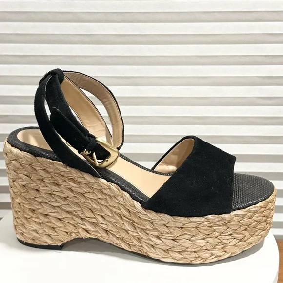 🌸SAM EDELMAN 🌸 April Platform Wedge Espadrille Sandal Size: 10 - Picture 5 of 12